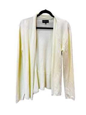 Premise Soft Lime Green Open-Front Cardigan Sweater, Size M